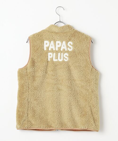 Mademoiselle NON NON / マドモアゼルノンノン ベスト | 【レディース】ソフトボアフリース　スタンドカラーベスト | 詳細6