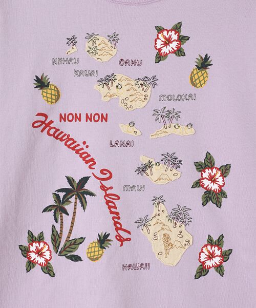 Mademoiselle NON NON / マドモアゼルノンノン Tシャツ | 【60thAnniversaryCollection】グレース天竺HawaiianIslandクルーネックTシャツ | 詳細10