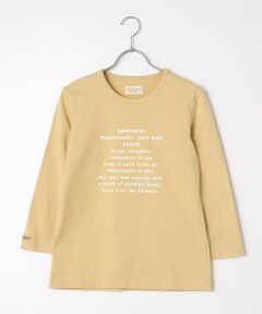 【60thAnniversaryCollection】グレース天竺クルーネックメッセージプリントTシャツ【8分袖】