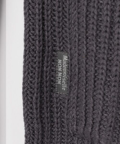 Mademoiselle NON NON / マドモアゼルノンノン ニット・セーター | バルキーコットンニット5Gテーラーカラーニットジャケット | 詳細2
