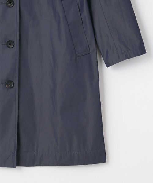 Mademoiselle NON NON / マドモアゼルノンノン ステンカラーコート | コットンエステルリバーシブルシェイプメモリー フード付きステンカラーコート | 詳細4