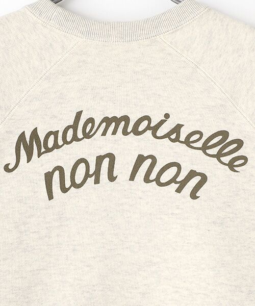 Mademoiselle NON NON / マドモアゼルノンノン スウェット | 【定番】吊り裏毛パイル　ラグランスリーブトレーナー | 詳細16