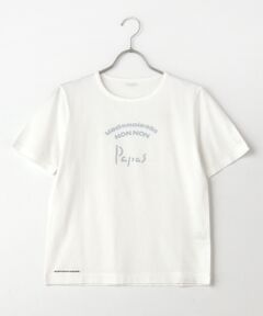 【定番】マハバーラ天竺　ロゴプリント半袖Tシャツ
