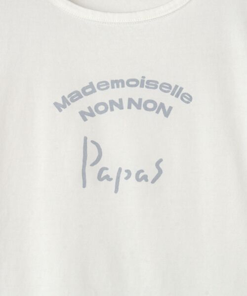 Mademoiselle NON NON / マドモアゼルノンノン Tシャツ | 【定番】マハバーラ天竺　ロゴプリント半袖Tシャツ | 詳細1