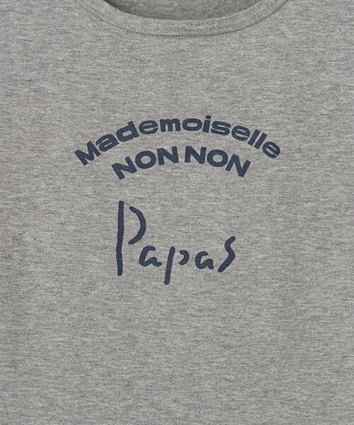 Mademoiselle NON NON / マドモアゼルノンノン Tシャツ | 【定番】マハバーラ天竺　ロゴプリント半袖Tシャツ | 詳細2