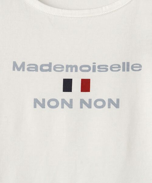 Mademoiselle NON NON / マドモアゼルノンノン Tシャツ | 【定番】マハバーラ天竺　ロゴプリント半袖Tシャツ | 詳細3