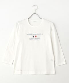 【定番】マハバーラ天竺　ロゴプリントTシャツ【8分袖】