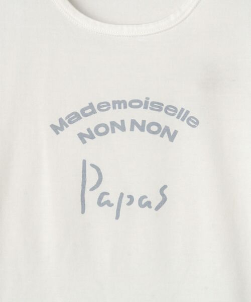 Mademoiselle NON NON / マドモアゼルノンノン Tシャツ | 【定番】マハバーラ天竺　ロゴプリントTシャツ【8分袖】 | 詳細1