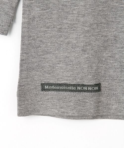 Mademoiselle NON NON / マドモアゼルノンノン Tシャツ | 【定番】マハバーラ天竺　ロゴプリントTシャツ【8分袖】 | 詳細5