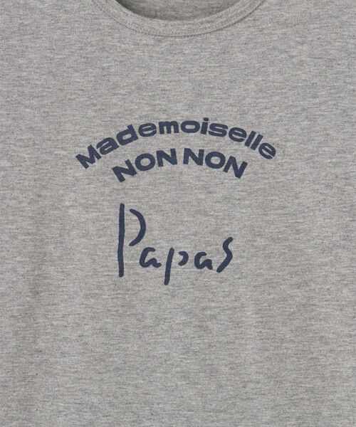 Mademoiselle NON NON / マドモアゼルノンノン Tシャツ | 【定番】マハバーラ天竺　ロゴプリントTシャツ【8分袖】 | 詳細7
