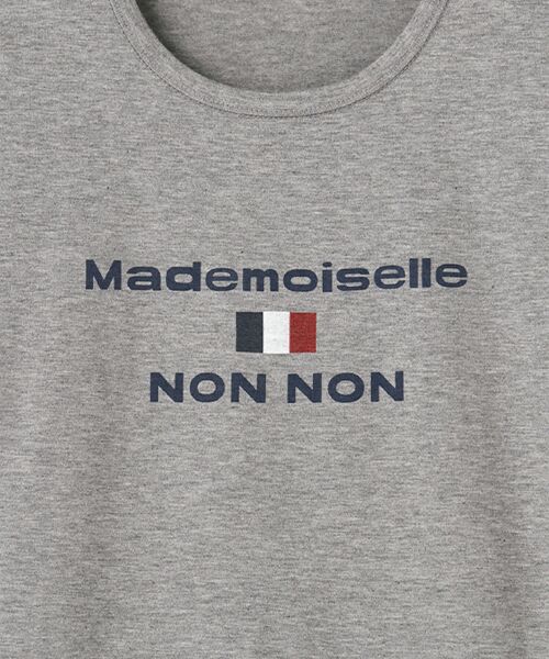 Mademoiselle NON NON / マドモアゼルノンノン Tシャツ | 【定番】マハバーラ天竺　ロゴプリントTシャツ【8分袖】 | 詳細9
