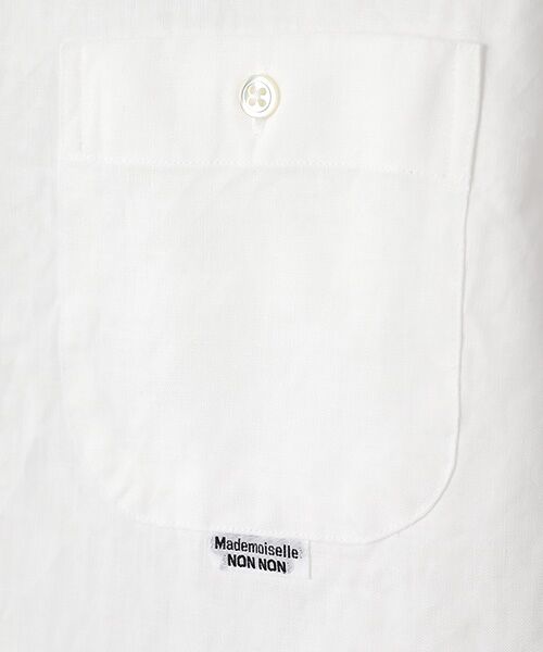Mademoiselle NON NON / マドモアゼルノンノン シャツ・ブラウス | リネンソフト仕上げシャツ | 詳細1
