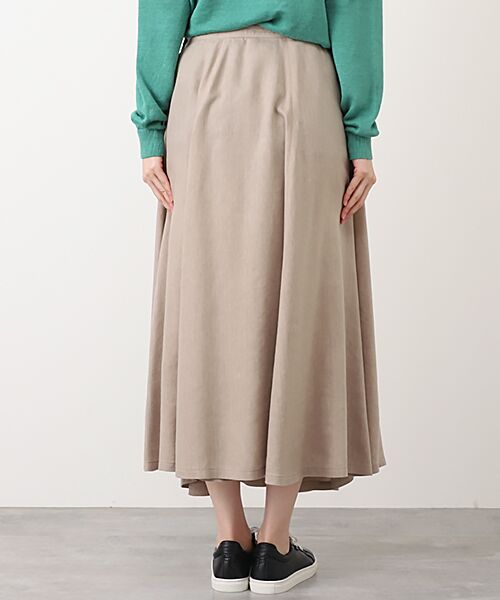 Mademoiselle NON NON / マドモアゼルノンノン ロング・マキシ丈スカート | リネン/リヨセルツイル弱シルCC加工　フレアースカート | 詳細8