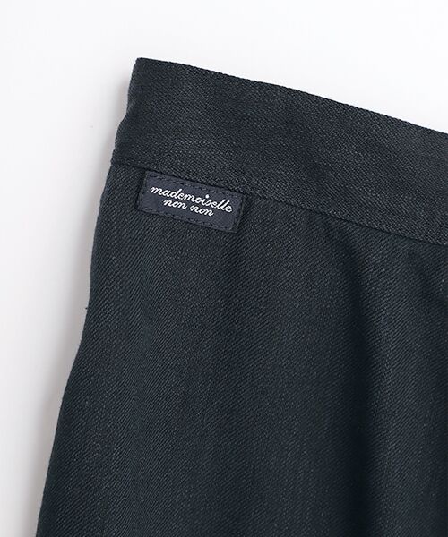 Mademoiselle NON NON / マドモアゼルノンノン ロング・マキシ丈スカート | リネン/リヨセルツイル弱シルCC加工　フレアースカート | 詳細11