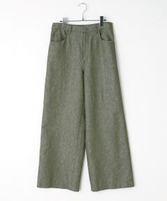 Mademoiselle NON NON / マドモアゼルノンノン デニムパンツ | ラフィ/リネンデニム　バギーパンツ