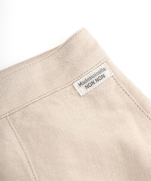 Mademoiselle NON NON / マドモアゼルノンノン デニムスカート | ラフィ/リネンデニム　巻きスカート | 詳細8