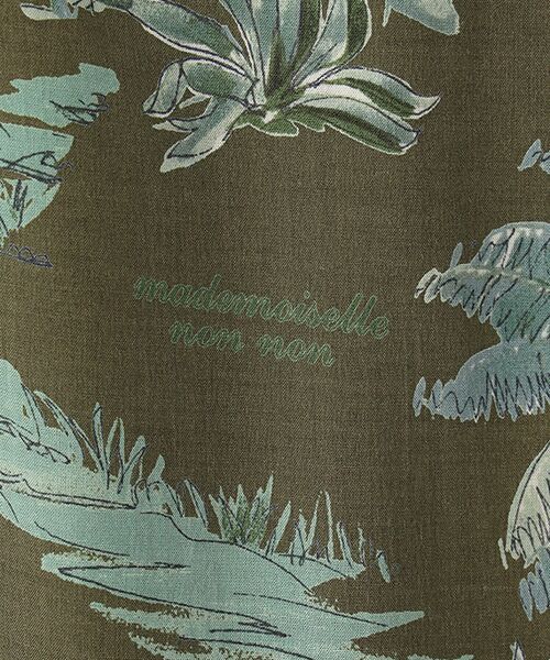 Mademoiselle NON NON / マドモアゼルノンノン シャツ・ブラウス | ノースリーブブラウス【MONOTONE PALM TREE】 | 詳細2