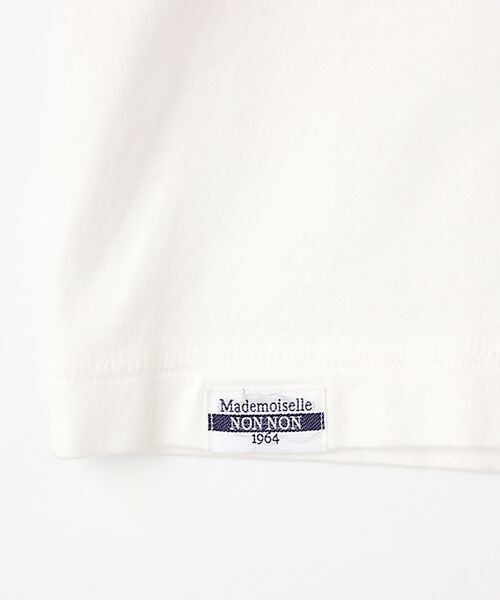 Mademoiselle NON NON / マドモアゼルノンノン Tシャツ | 【60th Anniversary Collection】コンパクトヤーン天竺エアロシフォン加工　水彩画Tシャツ【植物】 | 詳細5