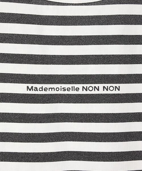 Mademoiselle NON NON / マドモアゼルノンノン Tシャツ | ヴィンテージボーダープリント天竺　半袖Tシャツ | 詳細1