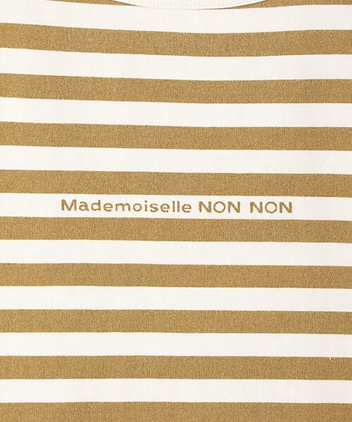 Mademoiselle NON NON / マドモアゼルノンノン Tシャツ | ヴィンテージボーダープリント天竺　半袖Tシャツ | 詳細6