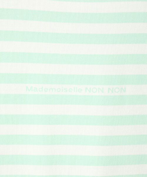 Mademoiselle NON NON / マドモアゼルノンノン Tシャツ | ヴィンテージボーダープリント天竺　半袖Tシャツ | 詳細7