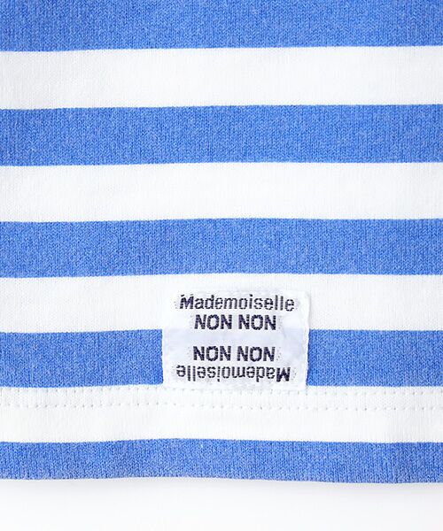 Mademoiselle NON NON / マドモアゼルノンノン Tシャツ | ヴィンテージボーダープリント天竺　半袖Tシャツ | 詳細15