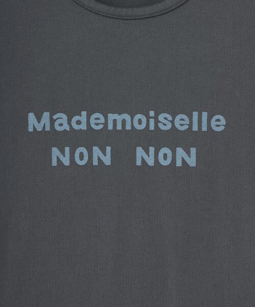 Mademoiselle NON NON / マドモアゼルノンノン Tシャツ | 【定番】天竺　無シル防縮加工　ロゴプリント半袖Tシャツ | 詳細6