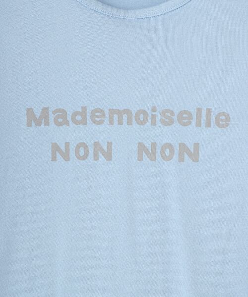 Mademoiselle NON NON / マドモアゼルノンノン Tシャツ | 【定番】天竺　無シル防縮加工　ロゴプリント半袖Tシャツ | 詳細8