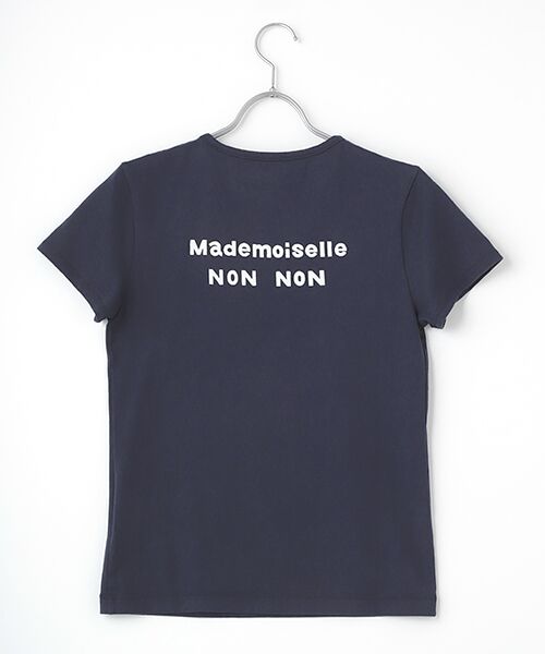 Mademoiselle NON NON / マドモアゼルノンノン Tシャツ | 【定番】天竺　無シル防縮加工　ロゴプリント半袖Tシャツ | 詳細9
