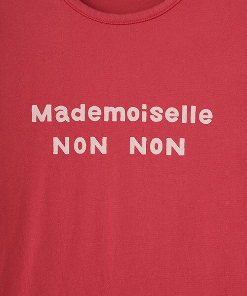 Mademoiselle NON NON / マドモアゼルノンノン Tシャツ | 【定番】天竺　無シル防縮加工　ロゴプリント8分袖Tシャツ | 詳細5