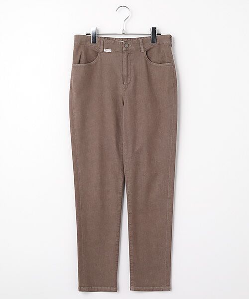 Mademoiselle NON NON / マドモアゼルノンノン デニムパンツ | オーガニックラフィ ストレッチデニムパンツ【8分丈】（ブラウン）