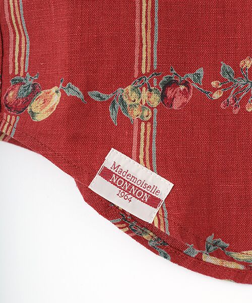 Mademoiselle NON NON / マドモアゼルノンノン シャツ・ブラウス | 【60th Anniversary Collection】リネンプリントシャツ【FRUITS STRIPES】 | 詳細3