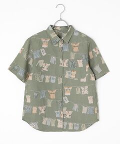 【60th Anniversary Collection】リネンプリントシャツ【LAUNDRY】