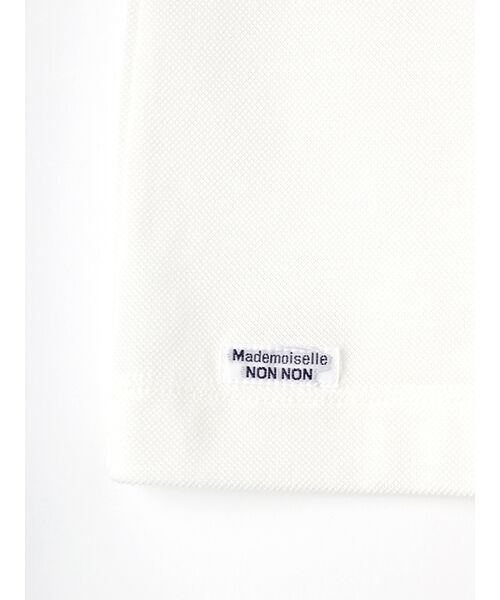Mademoiselle NON NON / マドモアゼルノンノン ポロシャツ | オーガニックコンパクト×クールマックスエコメイドRENU鹿の子　フレンチスリーブポロシャツ | 詳細1