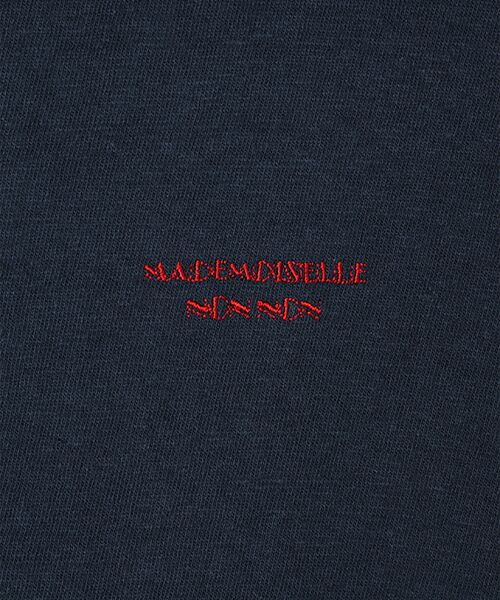 Mademoiselle NON NON / マドモアゼルノンノン Tシャツ | モンサンミッシェル＆ラフィ天竺　ヘンリーネック半袖Tシャツ | 詳細17