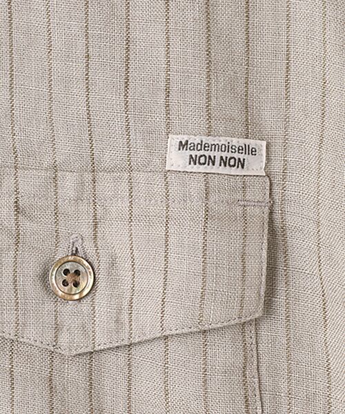 Mademoiselle NON NON / マドモアゼルノンノン シャツ・ブラウス | ルポワン染チェック CC加工　シャツ | 詳細5