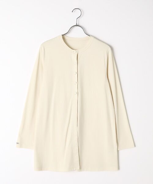 Mademoiselle NON NON / マドモアゼルノンノン カーディガン・ボレロ | スーピマコンパクトグレース天竺 カーディガン（オフシロ）