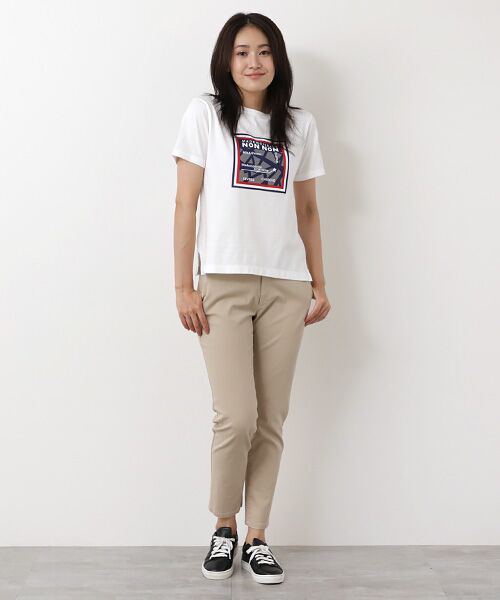 Mademoiselle NON NON / マドモアゼルノンノン Tシャツ | 【60th Anniversary Collection】59/2コンパクトヤーン天竺エアシエロフォン加工　クルーネック半袖Tシャツ【フランス・パリ地図柄】 | 詳細11