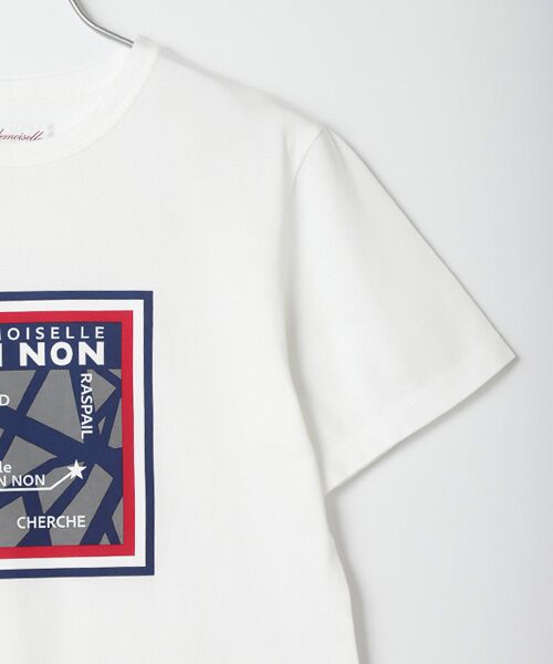 Mademoiselle NON NON / マドモアゼルノンノン Tシャツ | 【60th Anniversary Collection】59/2コンパクトヤーン天竺エアシエロフォン加工　クルーネック半袖Tシャツ【フランス・パリ地図柄】 | 詳細2