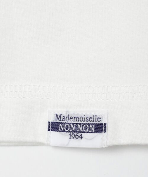 Mademoiselle NON NON / マドモアゼルノンノン Tシャツ | 【60th Anniversary Collection】59/2コンパクトヤーン天竺エアシエロフォン加工　クルーネック半袖Tシャツ【フランス・パリ地図柄】 | 詳細4