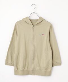 Mademoiselle NON NON / マドモアゼルノンノン パーカー | 30/2スーピマ甘撚天竺　パーカー【8分袖】【国旗・旗】