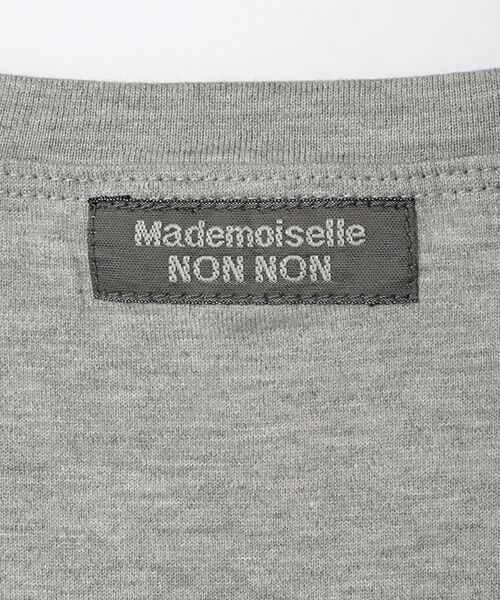 Mademoiselle NON NON / マドモアゼルノンノン Tシャツ | 59/2コンパクトヤーン天竺エアシエロフォン加工　クルーネック5分袖Tシャツ【コスモス】 | 詳細12