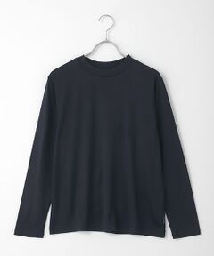 60/2　サイロリヨセルコットンフライス　クルーネックTシャツ【9分袖】