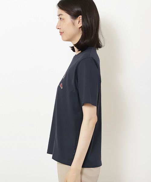 Mademoiselle NON NON / マドモアゼルノンノン Tシャツ | 40/2トルコオーガニック天竺　クルーネック半袖Tシャツ【NON NOロゴ+スニーカーモチーフ】 | 詳細11