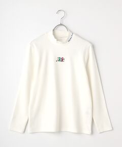 【レディース】ソリストヒートストレッチ鹿の子スムース裏起毛　モックネックTシャツ【9分袖】