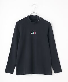 【レディース】ソリストヒートストレッチ鹿の子スムース裏起毛　モックネックTシャツ【9分袖】