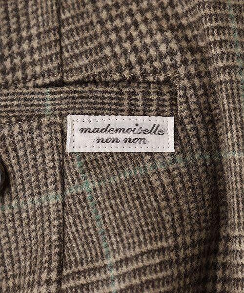 Mademoiselle NON NON / マドモアゼルノンノン スラックス・ドレスパンツ | 【FOX BROTHERS】SUPER FINE MERINO FLANNEL CHECK　ウールパンツ | 詳細5