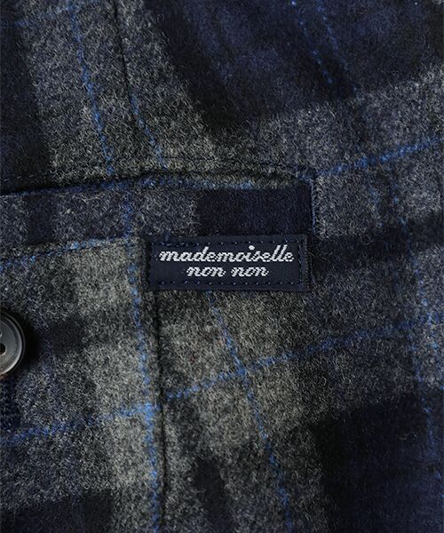 Mademoiselle NON NON / マドモアゼルノンノン スラックス・ドレスパンツ | 【FOX BROTHERS】SUPER FINE MERINO FLANNEL CHECK　ウールパンツ | 詳細14