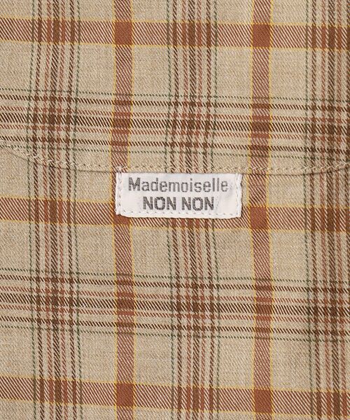 Mademoiselle NON NON / マドモアゼルノンノン シャツ・ブラウス | TOPコットンローンチェックシャツ | 詳細1