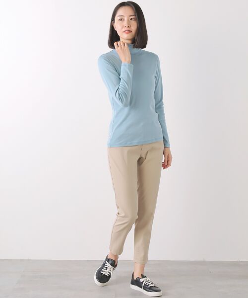 Mademoiselle NON NON / マドモアゼルノンノン カットソー | 100/2フライスボーダー&ムジ  タートルネックカットソー | 詳細14